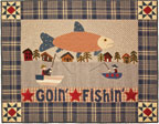 Goin' Fishin' applique quilt pattern by Norma Whaley