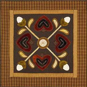 Heart Table Mat quilt by Norma Whaley