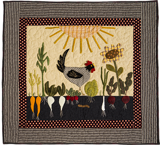 Stroll Through The Garden applique pattern by Norma Whaley