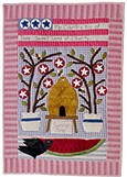 Summer Time applique wall hanging quilt pattern by Norma Whaley