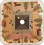Woodland Tree Skirt Applique quilt pattern by Norma Whaley