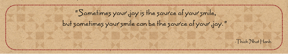 Joy and smile quote
