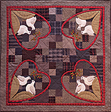 Love Birds patchwork quilt pattern by Norma Whaley