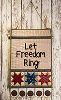 Let Freedom Ring applique wall hanging quilt pattern by Norma Whaley
