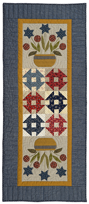 Patriotic Bouquets Quilt by Norma Whaley