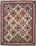 Stars And Holly Berries quilt pattern by Norma Whaley of Timeless Traditions Quilts