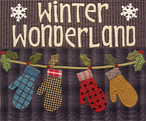 Winter Wonderland quilt detail by Norma Whaley