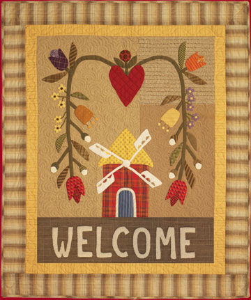 A Dutch Welcome quilt applique banner