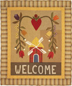 A Dutch Welcome applique quilt pattern by Norma Whaley