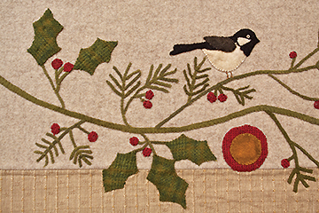 Pine And Holly applique project